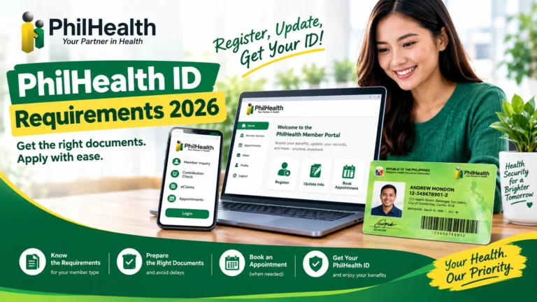 A list of PhilHealth ID requirements from 2026, detailing necessary documents and information for application.
